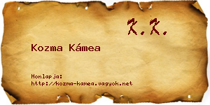 Kozma Kámea névjegykártya